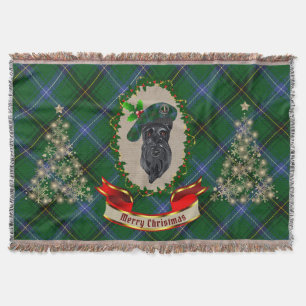 Henderson Scottie Dog Christmas Throw Blanket
