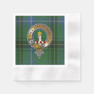 Henderson Tartan & Badge Napkin