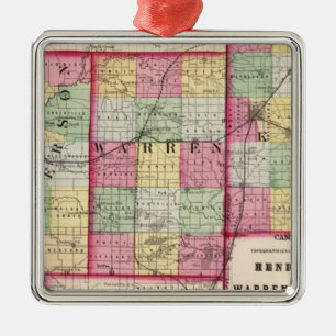 Henderson, Warren, Knox counties Metal Tree Decoration