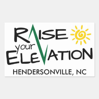 Hendersonvile Raise Your Elevation Rectangle Stkr Rectangular Sticker