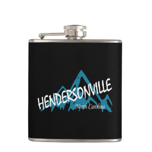 Hendersonville North Carolina Mountains Hip Flask