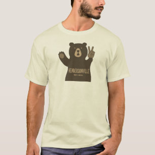 Hendersonville North Carolina Peace Bear T-Shirt