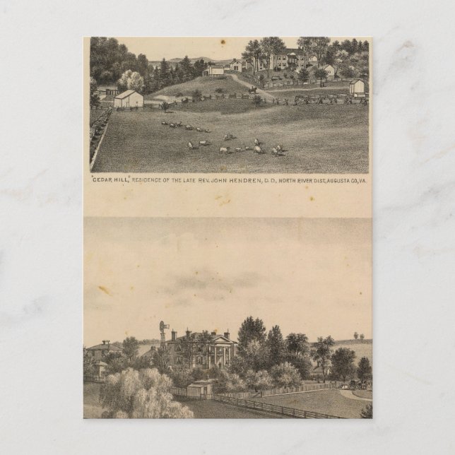 Hendren residences postcard (Front)