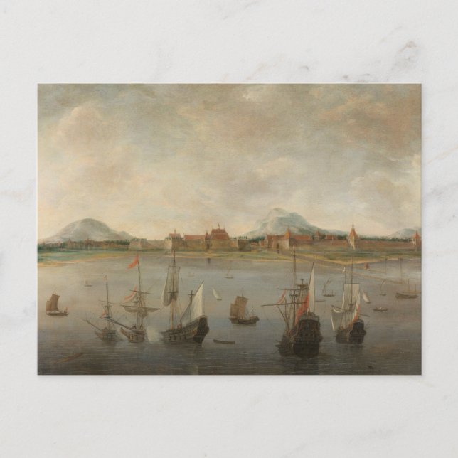 Hendrick Dubbels - View of Batavia Postcard (Front)