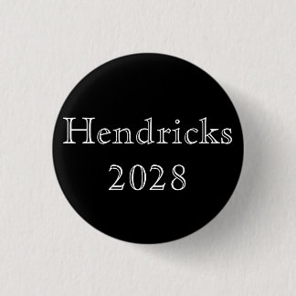 Hendricks 2028 3 cm round badge