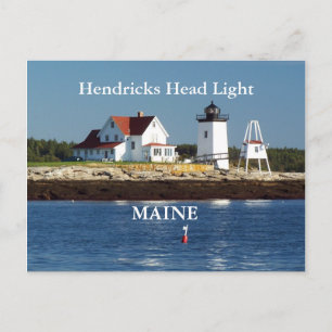 Hendricks Head Light, Maine Postcard