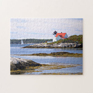 Hendricks Head Lighthouse, Southport Island Maine Jigsaw Puzzle