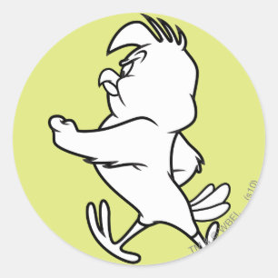 Henery Hawk Walking Classic Round Sticker