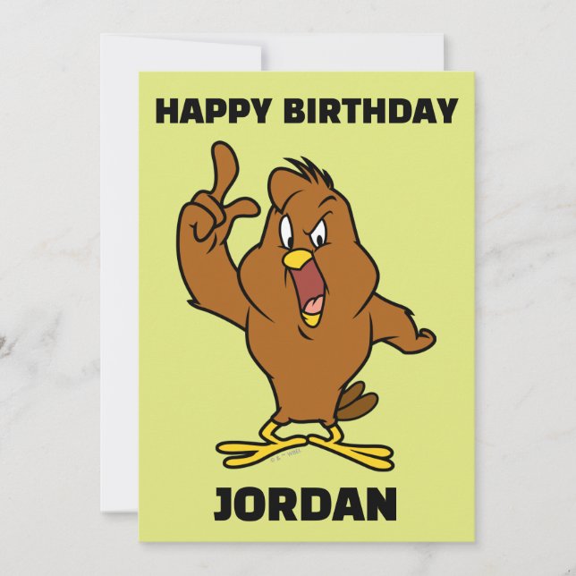 Henery Hawk Yelling Card (Front)