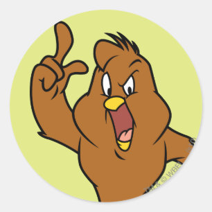 Henery Hawk Yelling Classic Round Sticker