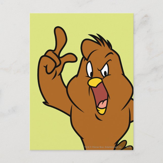 Henery Hawk Yelling Postcard (Front)