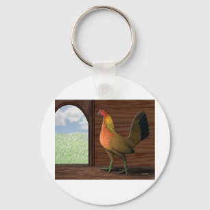 Henhouse View Key Ring