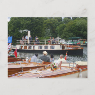 Henley on Thames, Classic steam yacht Postcard