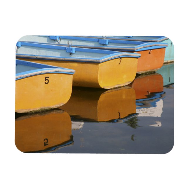 Henley-on-Thames row boats on the Thames River, Magnet (Horizontal)