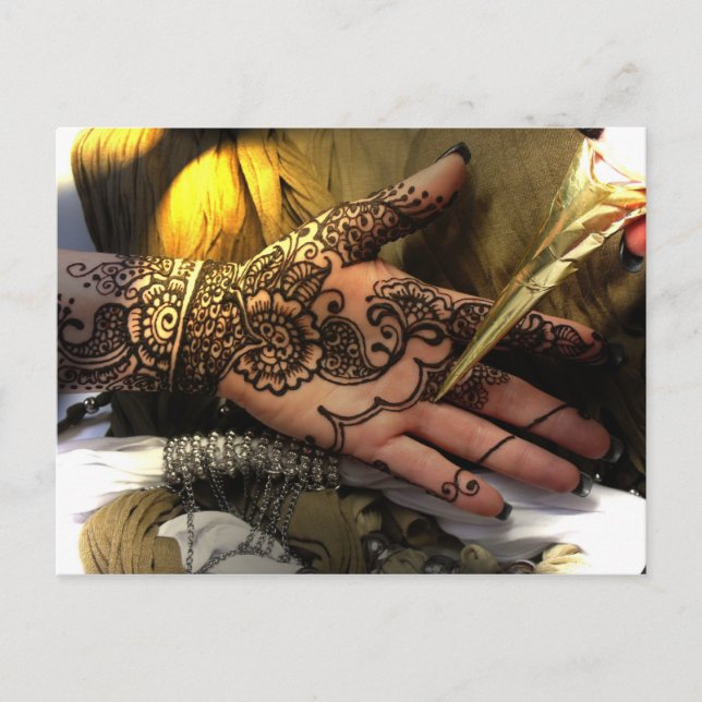 Henna application postcard (Front)