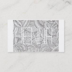 Henna Artist Business Card