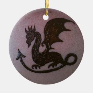 Henna Dragon Ornament