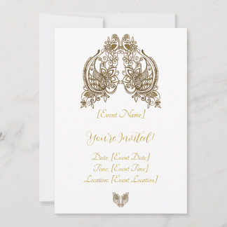 Henna elegant invitation card