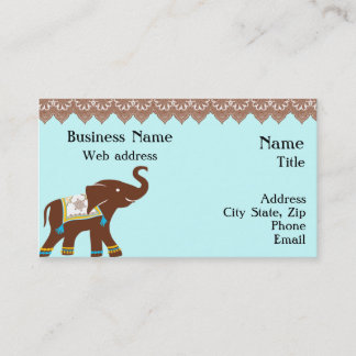 Henna Elephant Business Card