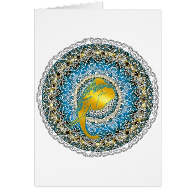 Henna Elephant Mandala Ganesha Mindfulness Gifts (Front)