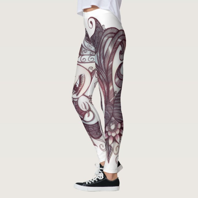 henna feather pants (Left)