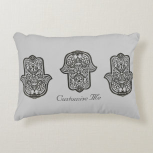 Henna Hand of Hamsa (Original) Decorative Cushion