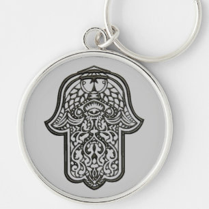 Henna Hand of Hamsa (Original) Key Ring