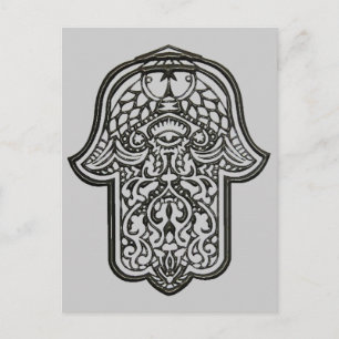 Henna Hand of Hamsa (Original) Postcard
