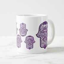 Henna Hand of Hamsa (Purple)