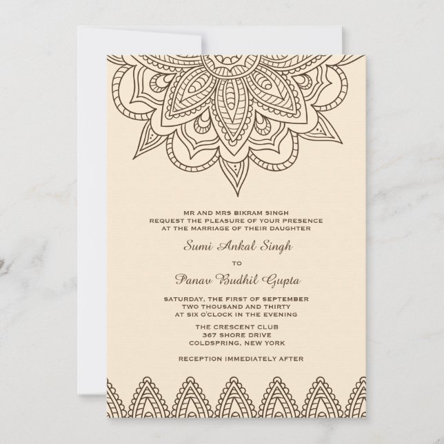 Henna Invitation (Front)