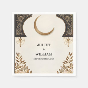 Henna Islam Nikah Arabic Walima Muslim Wedding Napkin