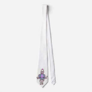 Henna lotus flower Tie