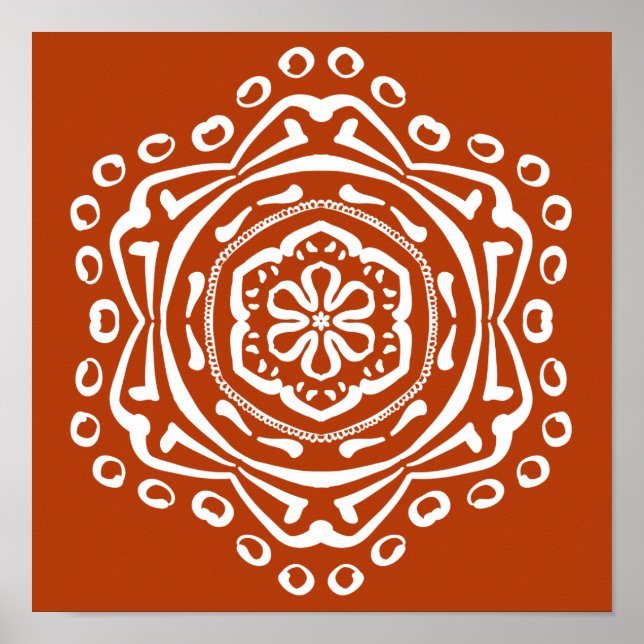 Henna Mandala Poster (Front)