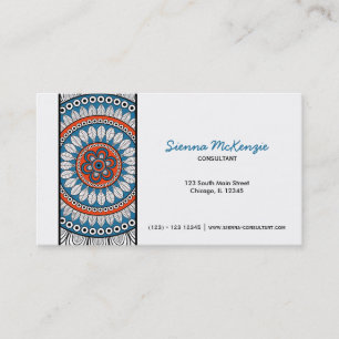 Henna Mehndi Consultant Business Card