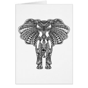 Henna Mehndi Decorated Indian Elephant