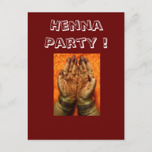 Henna Party Invitations