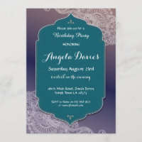 Henna Style Jewel Birthday Party Arabian 40th