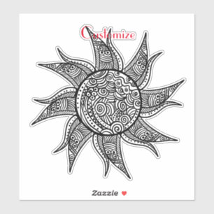 Henna-style Sun Tattoo Thunder_Cove