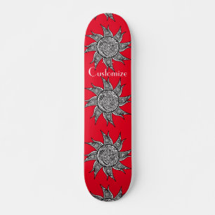 Henna-style Sun Tattoo Thunder_Cove Skateboard