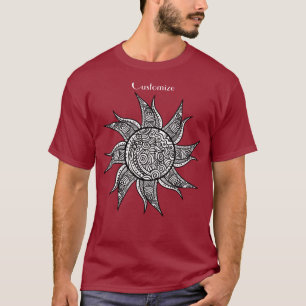 Henna-style Sun Tattoo Thunder_Cove T-Shirt