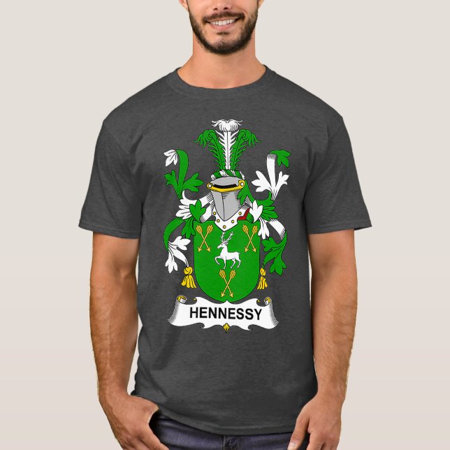Hennessy Coat of Arms  Family Crest T-Shirt (Front)