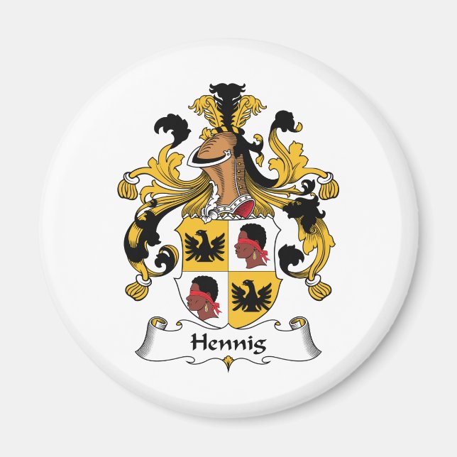 Hennig Family Crest Magnet (Front)