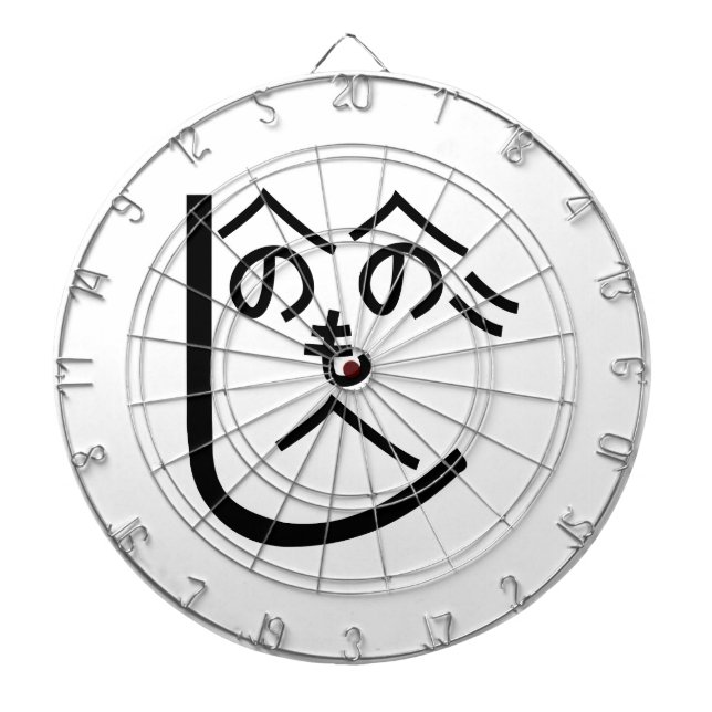 Henohenomoheji へのへのもへじ dartboard (Front)
