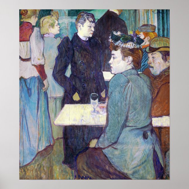 Henri de Toulouse-Lautrec A Corner of the Moulin Poster (Front)