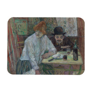 Henri de Toulouse-Lautrec - At the Cafe La Mie Magnet