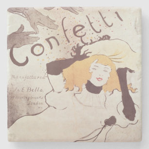 Henri de Toulouse-Lautrec Confetti, 1893 Stone Coaster