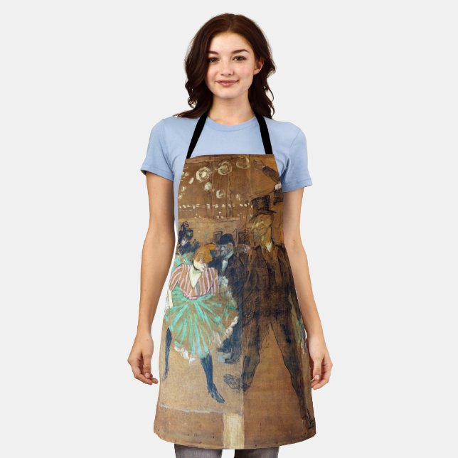 Henri de Toulouse-Lautrec - Dance at the Rouge Apron (Worn)