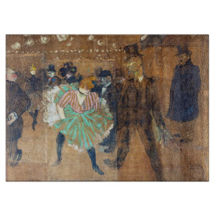 Henri de Toulouse-Lautrec - Dance at the Rouge Cutting Board
