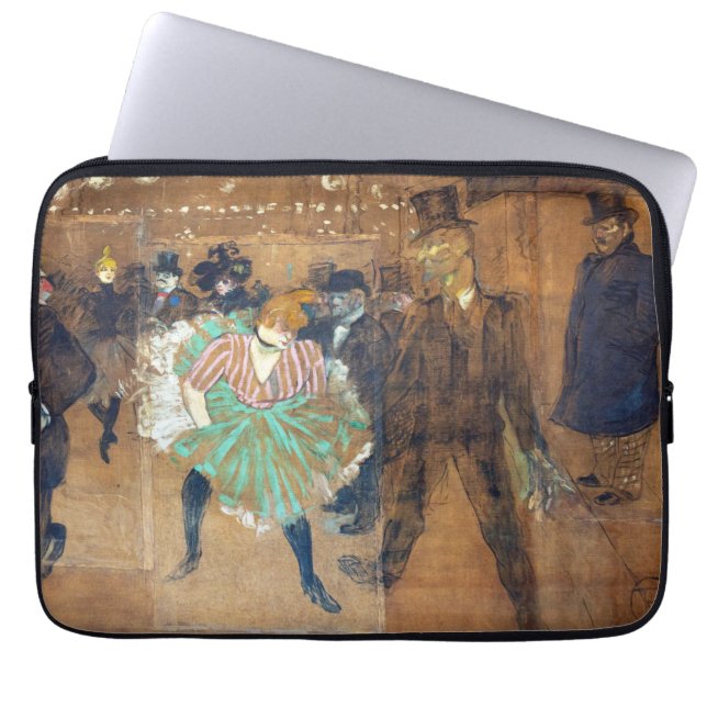 Henri de Toulouse-Lautrec - Dance at the Rouge Laptop Sleeve (Front)
