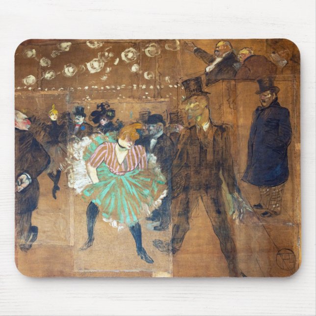 Henri de Toulouse-Lautrec - Dance at the Rouge Mouse Pad (Front)